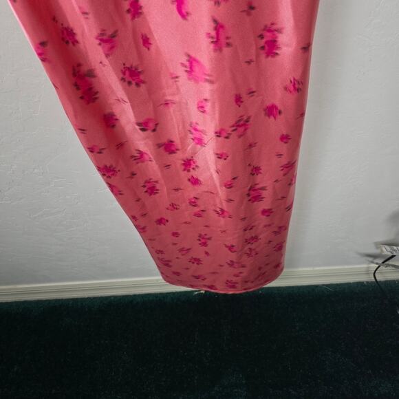 Wild Fable  Salmon Pink Satin Lace Babydoll Slip Dress Whimsical Fairycore L - Picture 11 of 14